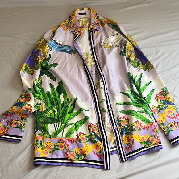 Versace Tops Versace Silk Shirt Poshmark